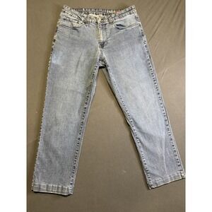 IZOD Comfort Stretch Jeans Straight Fit Men's Sz 34x30 Blue Casual Black Label